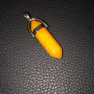 orange chakra crystal necklace